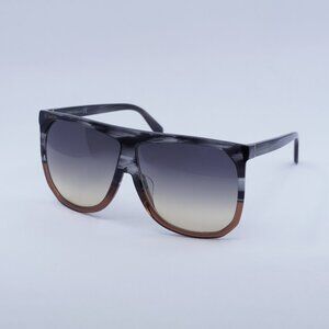 Loewe LW40001F 20B Filipa Sunglasses Transparent Grey Square Frame, Smoke Lenses